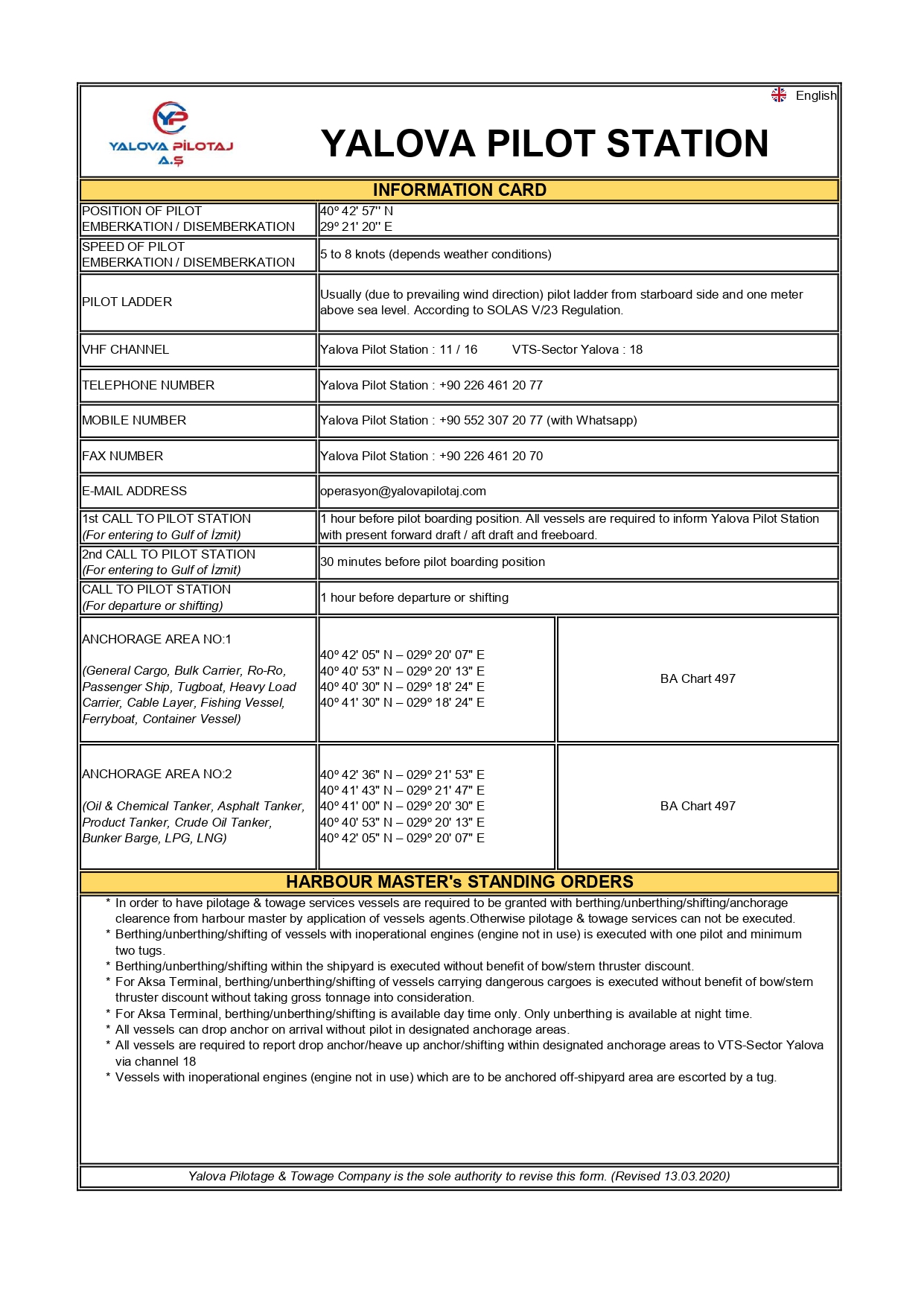 PILOT CARD (EN)